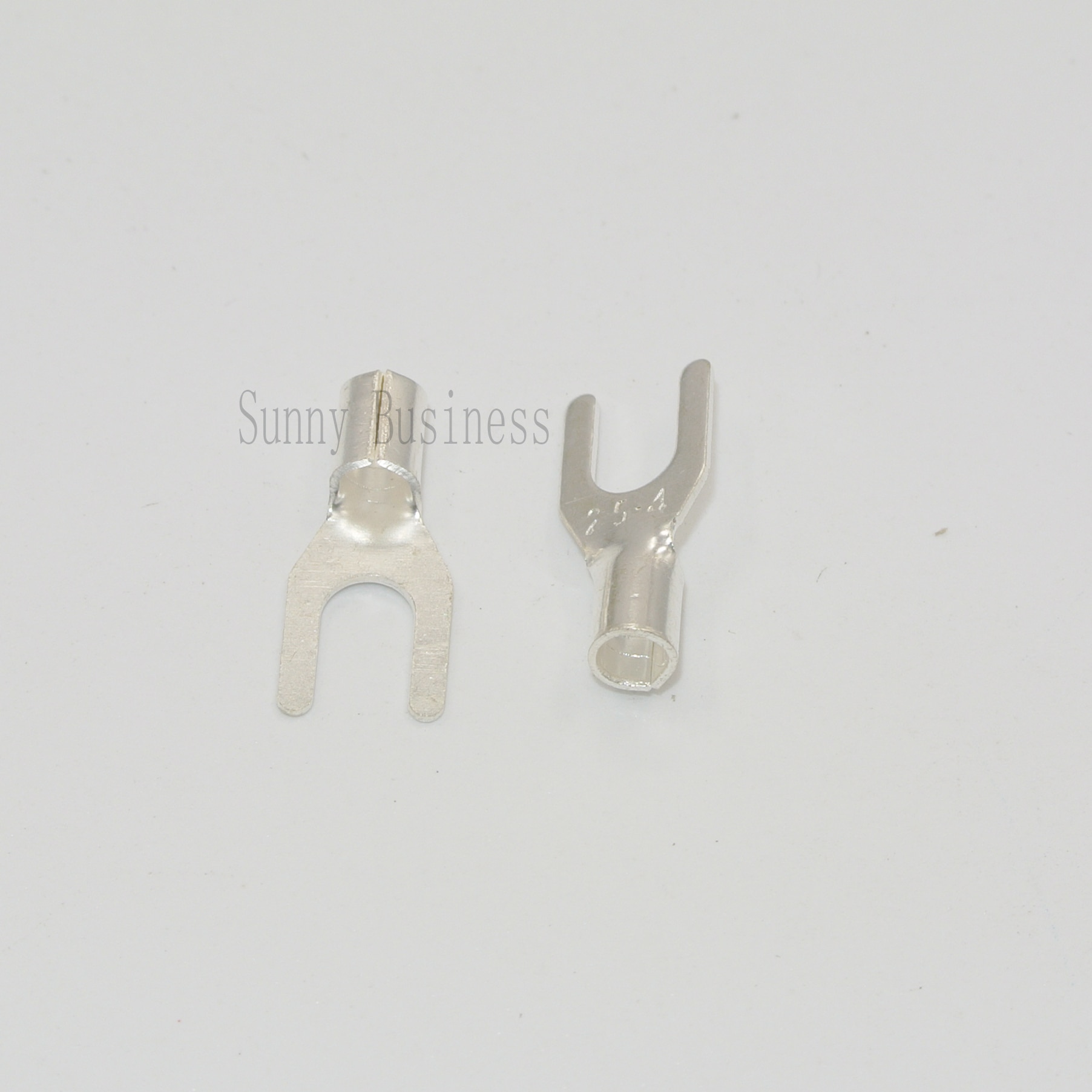 100 Spade Fork Terminal Connector Non-Insulated Uninsulated 22-18 16-14 14-12 12-10GA AWG Gauge #8