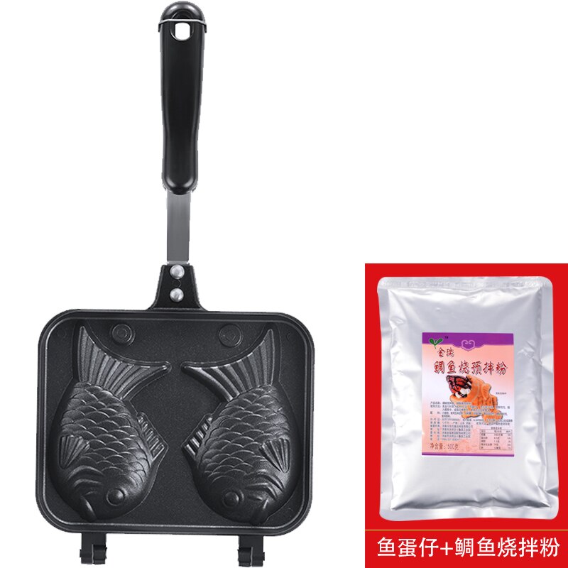 Taiyaki Dubbele Vis Vormige Dessert Wafel Cake Maker Pan Japanse Pannenkoek Dubbele Pan Rvs Koekenpan