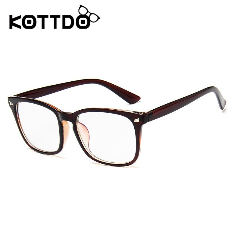 KOTTDO-gafas cuadradas clásicas para hombre y mujer, montura de plástico Retro, óptica, Uv400