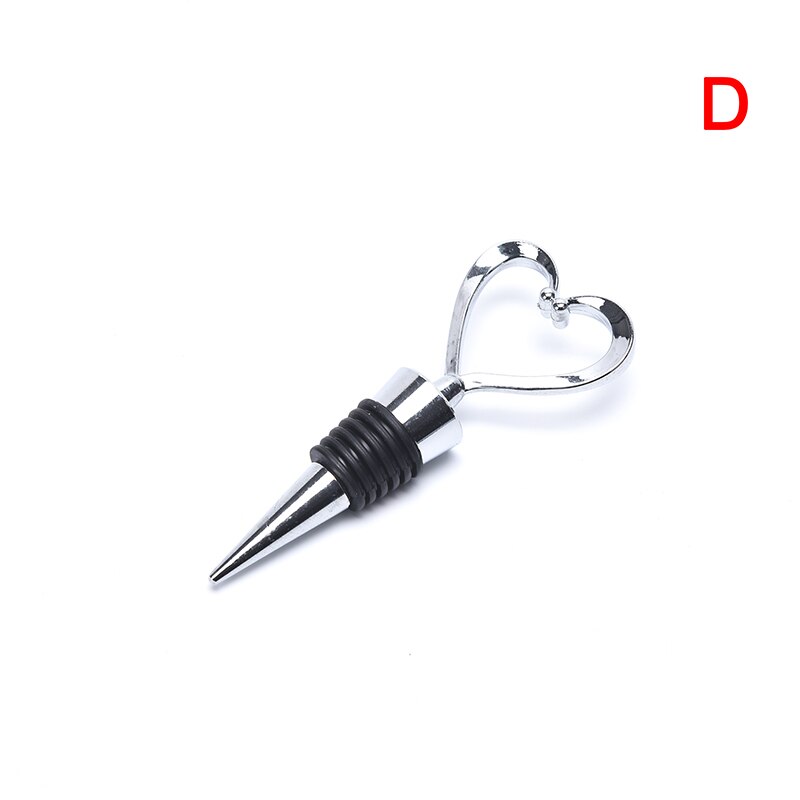 10Styles Wine Bottle Stopper Zinc Alloy Decorative Snowflake Stopper Party Supplies for Keeping Wine Fresh: YHG838-D