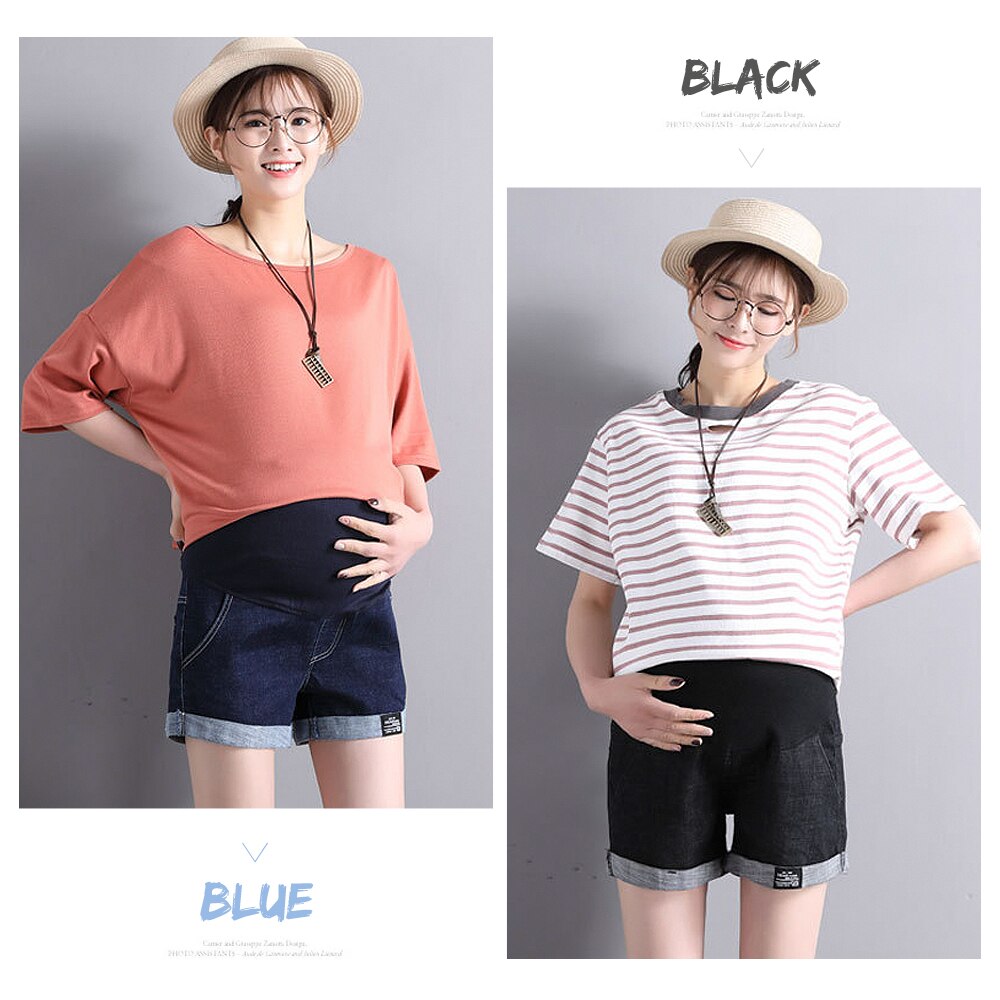 Short en Denim pour femme enceinte | Vêtement, short de grossesse, pantalon de maternité, grande taille, short de bouclage