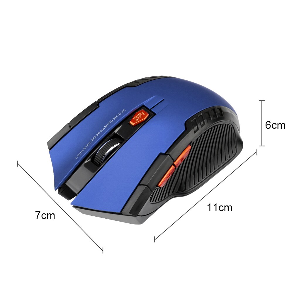 6 Knoppen 1600Dpi Gaming Mouse Ergonomische Optische 2.4G Draadloze Muis Gamer Desktop Draadloze Muizen Voor Pc Computer Laptop