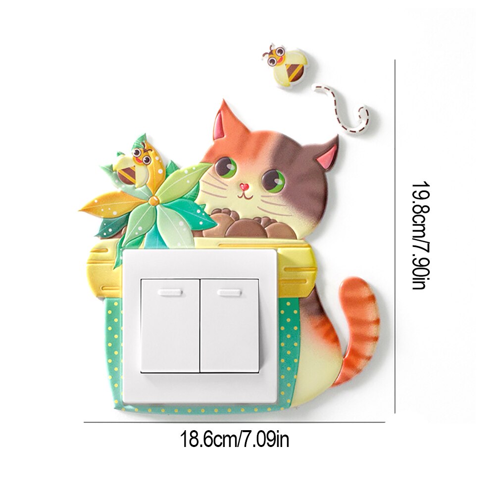 Leuke Eenhoorn Licht Schakelaar Stickers Cover,Interrupteurs Autocollant Commutateur: 7