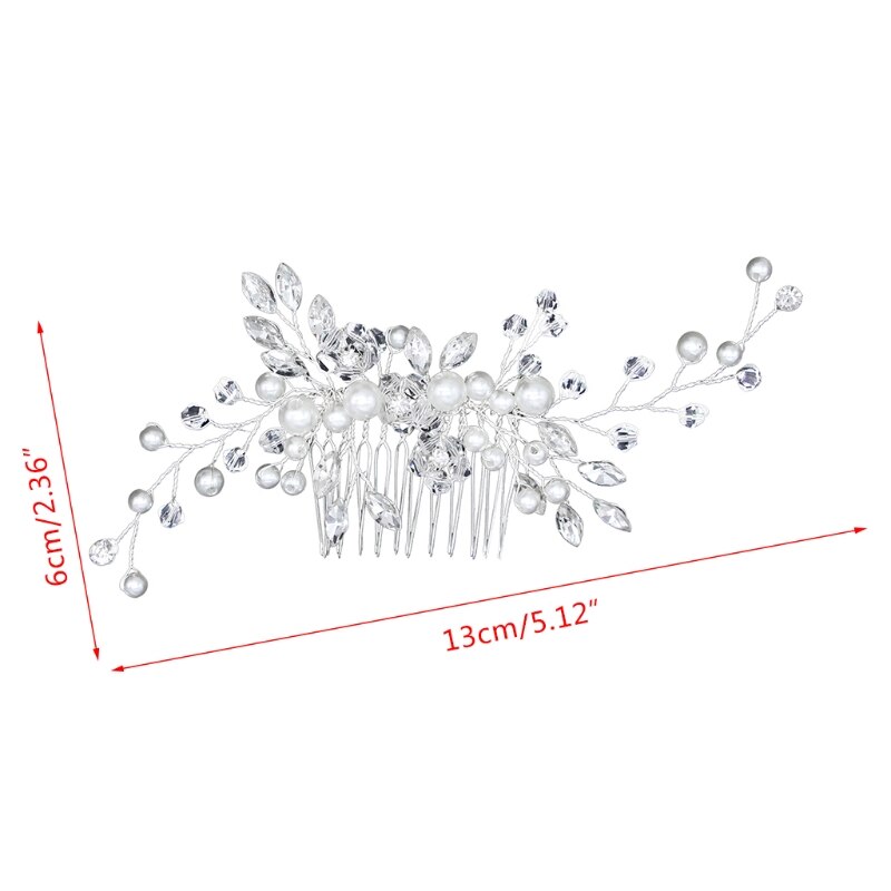 SHIYONG Haarspeld 6 stks Gesimuleerde Parel Kristal