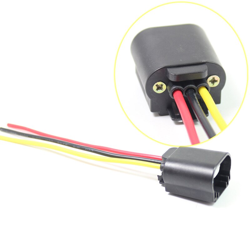 2pcs H13 Socket Female Adapter Wiring Harness H13 Wiring Harness Headlight Plug LED Headlight Bulb Replacement Female Sockets