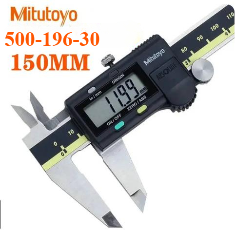 Mitutoyo 500-196-30 digitaalista työntömittaa 0-6 " 150mm absoluuttista mittausta  .0005 " /0.01mm noniusmittaustyökalua: Default Title