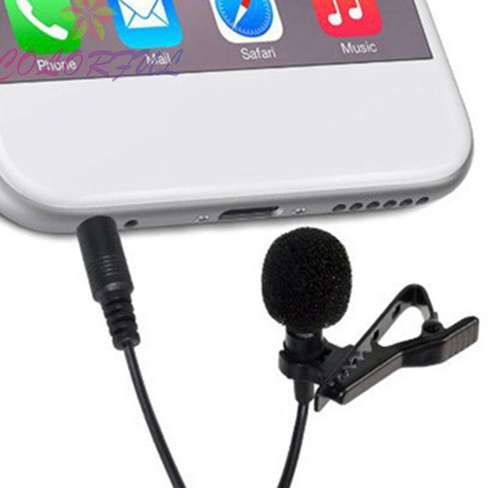 USB Microphone Portable Mini Stereo HiFi Sound Condenser Microphone Clip Lapel Mic For Loudspeaker