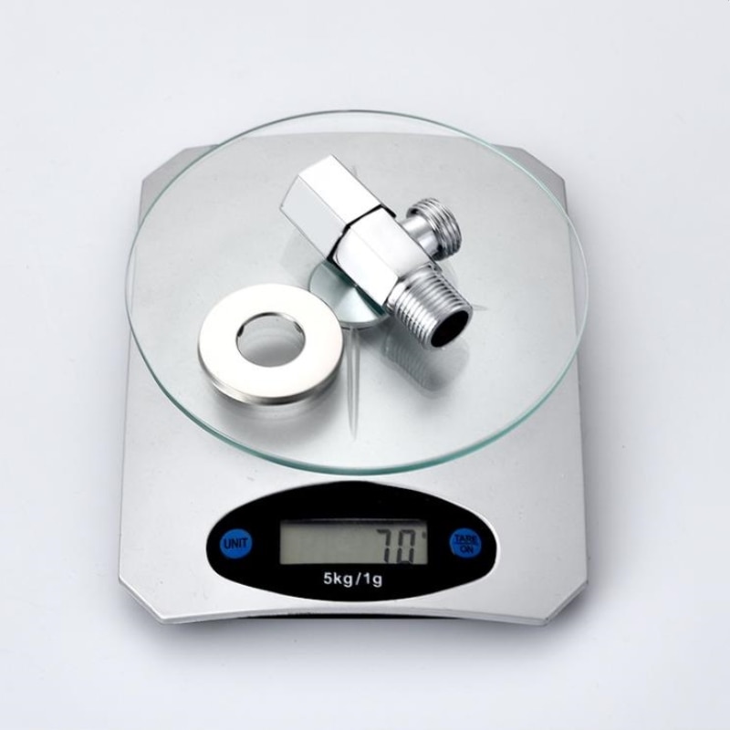 1PC G1/2 Thread Triangle Valve Plating Angle Valve Thickened Quick Opening Large Flow Filling Valves for Toilet Sink Water