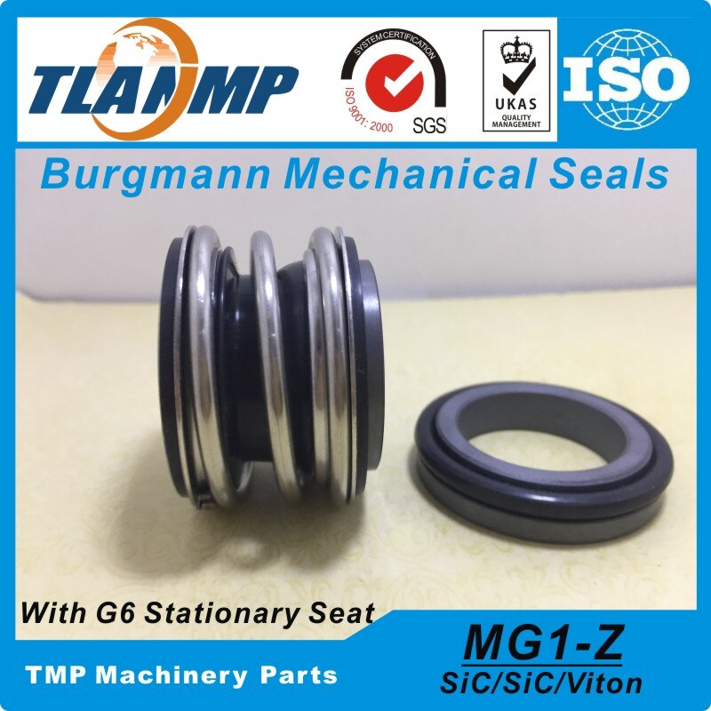 MG1/16-Z , MG1/16-G6 Burgmann Mechanical Seals , MG1-16 with G6 stationary seat (Materia:S/S/VIT) MG1-16