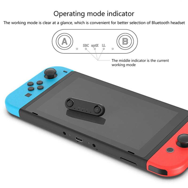 - bluetooth-zender voor nintendo switch, bluetooth 5.0 draadloze audioadapter, accessoires voor switch lite  ps5 pc