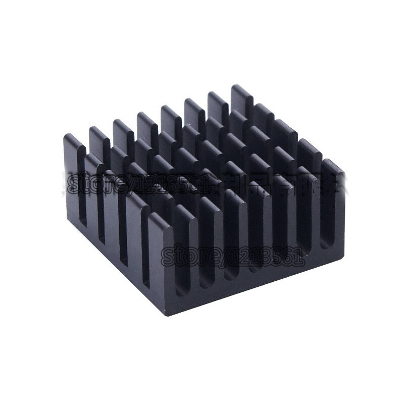 Zwart Diy Cooler Aluminium Heatsink Cooling Fin Koellichaam Voor Led Power Memory Chip Ic 20*20*10 Mm
