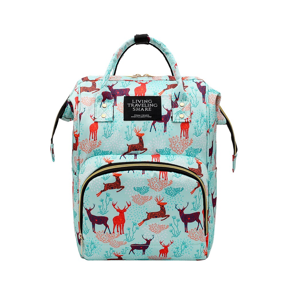Mode Luiertas Rugzak Multifunctionele Rugzak Voor Mama Baby Bag Portable Mochila Moederschap Luiertas Mama Wandelwagen Zak: Green