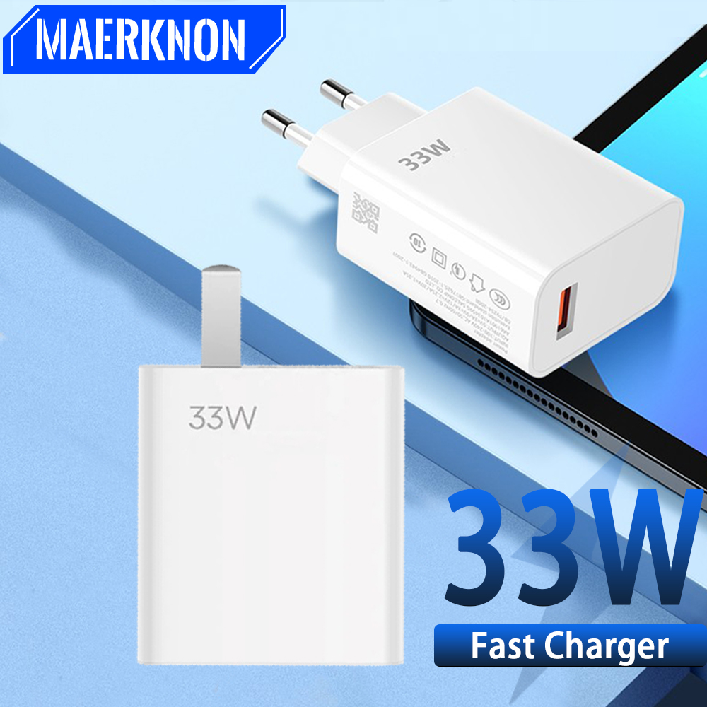 Cargador USB 33W cargador de carga rápida 6A Cable USB tipo C para Xiaomi mi14 13 12 Redmi iPhone Oneplus adaptador de cargador de teléfono rápido