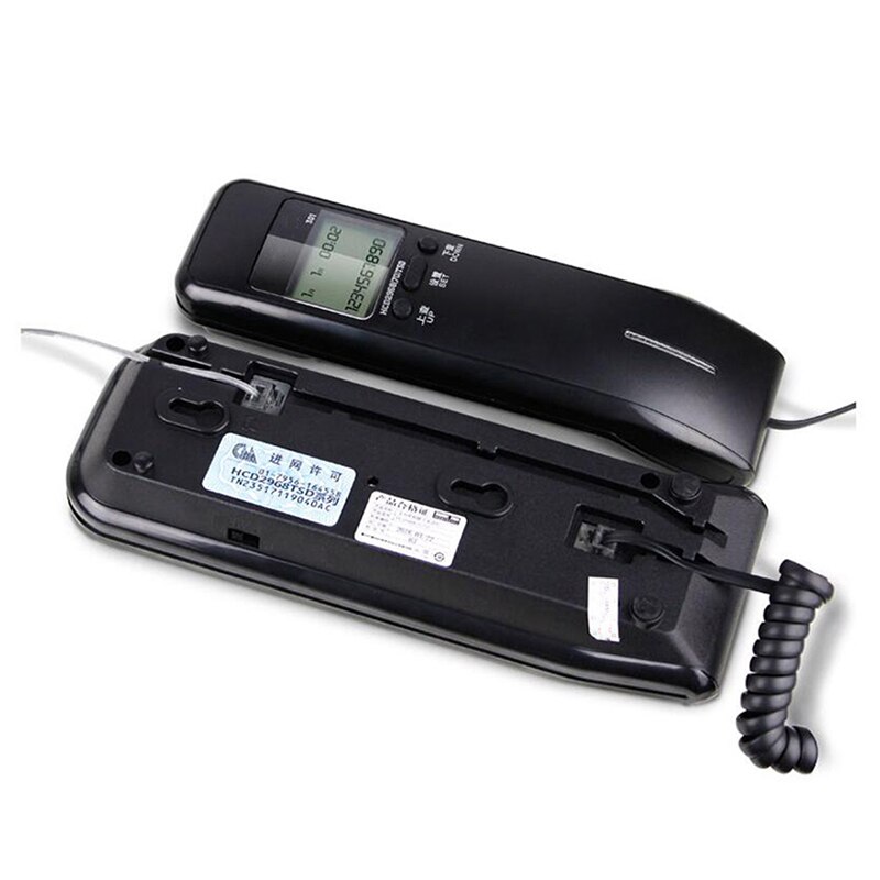 Trimline Vaste Telefoon Met Dual Lcd Display, Caller Id, Dual Systemen, verstelbare Ringtone Volume Bureau Muur Telefoon Voor Thuis