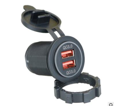 12V 24V Dual Qc 3.0 Usb Smart Auto Lader Snel Opladen Voor Cellphone Tablet Over pc Materiaal