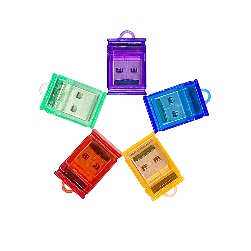 SR Crystal Clear Micro SD Card Reader USB 2.0 Flash Internal Memory OTG Adapter Drive for Laptop Accessories PC: Default Title