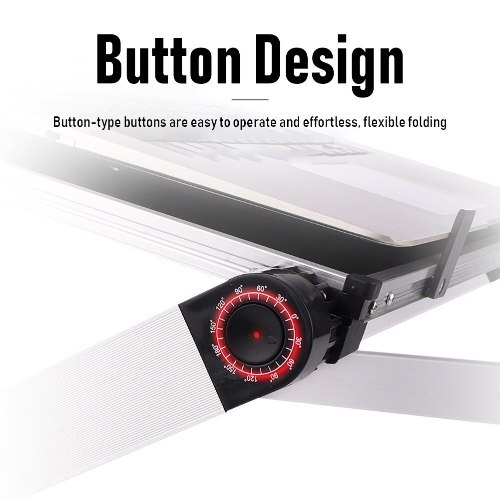 Aluminum Alloy Laptop Stand for iPad Tablet Computer Monitor Stand Riser Adjustable Portable Foldable Laptop Notebook Holder