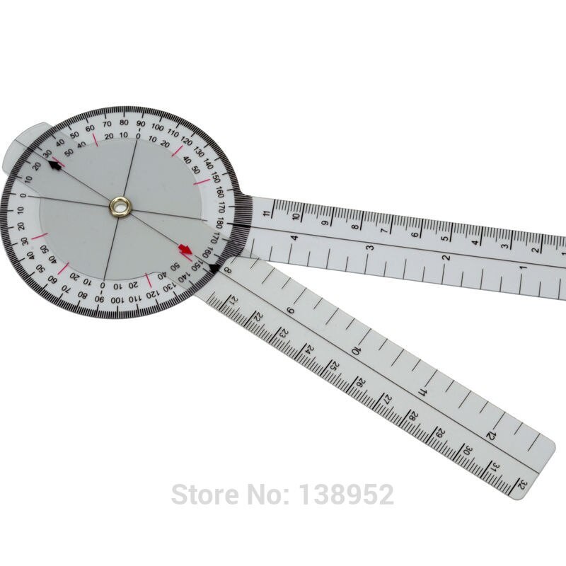 Multi-Ruler 360 Degree Goniometer Angle Spinal Ruler cm/inch PVC