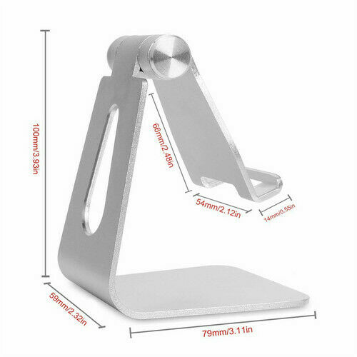 Mobiele Telefoon Tablet Schakelaar Stand Aluminium Bureau Tafel Houder Cradle Dock Enkele Opvouwbare Mobiele Telefoon Platte Beugel