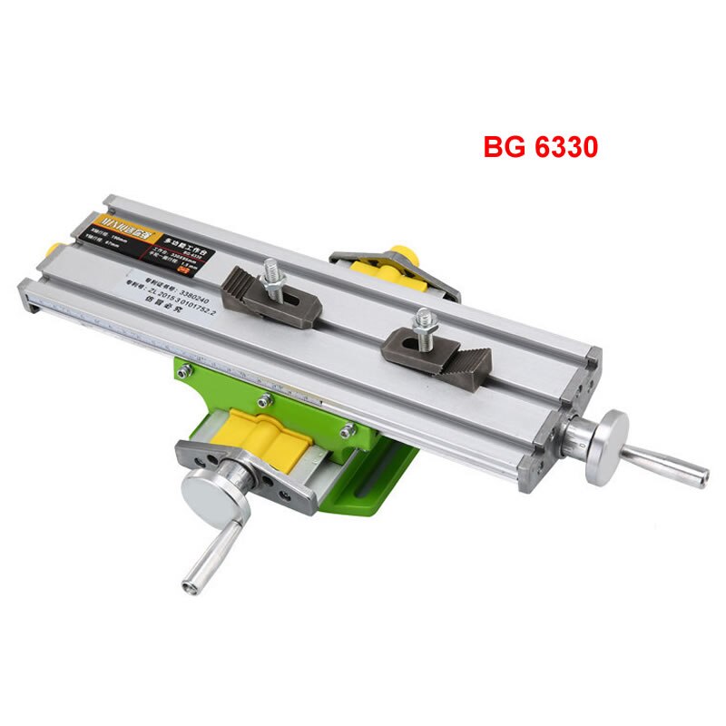 BG-6330 Multifunction Mini Working Cross Table Compound Bench Worktable X Y Axis Adjustment for Milling Machine Precision Tools