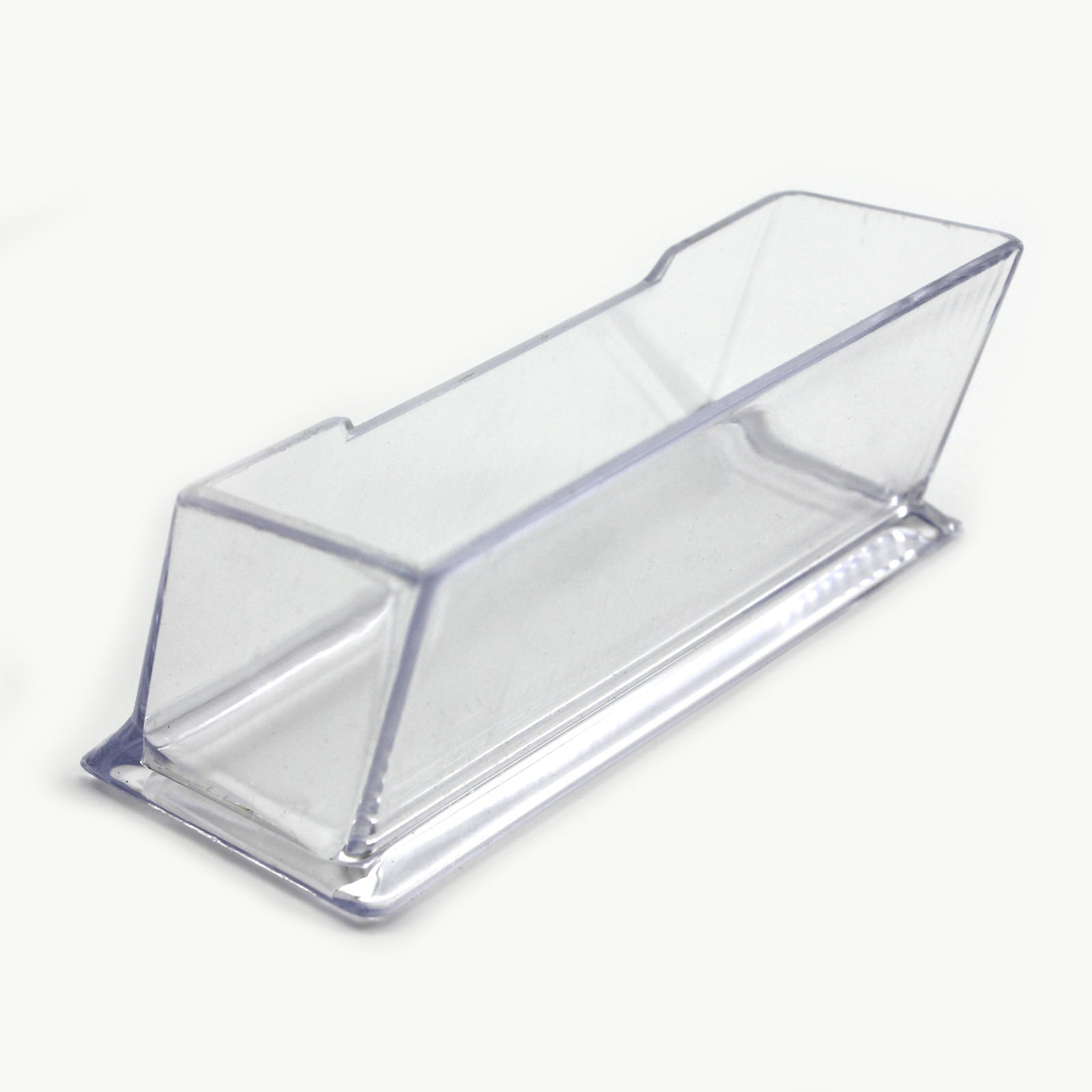 Tarjetero práctico Cuboid Desktop Display Box transparente Oficina Accesorios acrílico Simple 10,3 cm * 4,3 cm * 4,2 cm