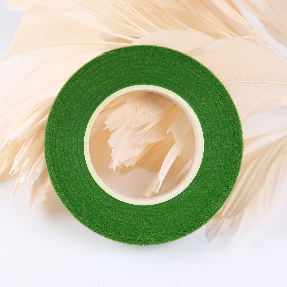 Hele rol effen satijnen lint, satijnen linten, zelfklevend, boeket, bloemen, stengeltape, feest, bruiloft, decoratie, knutselen: 9