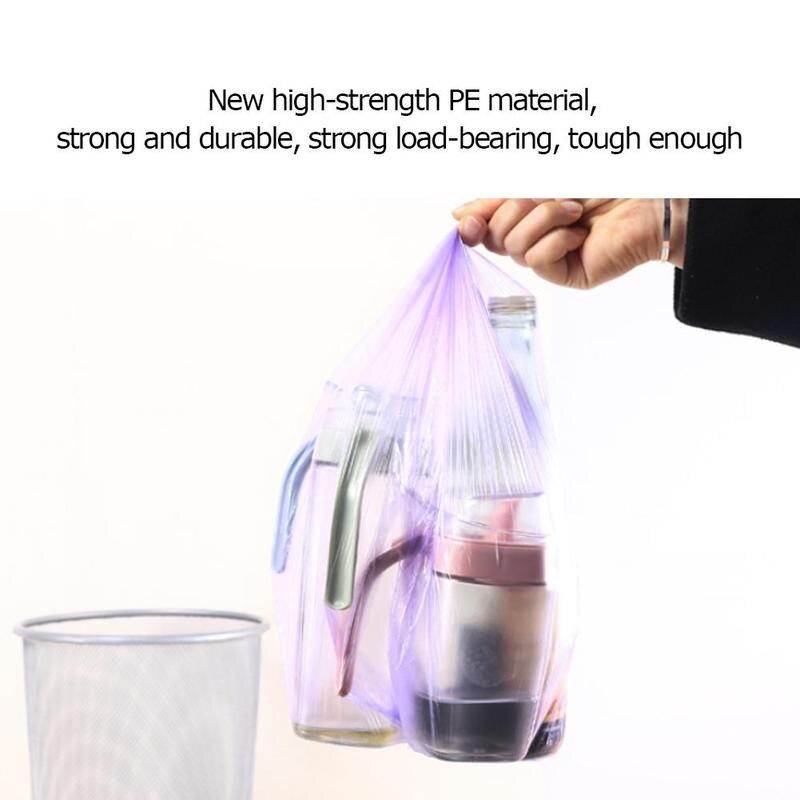 5Rolls 100PCS Garbage Bags Pink Thick Convenient Environmental Waste Storage Cleaning 45*50CM Bags Trash Plastic Q3H9