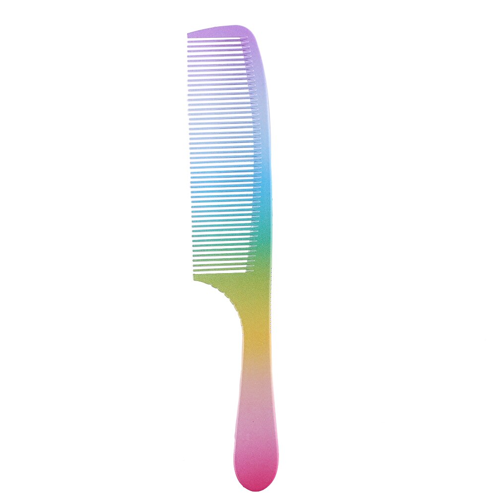 Anti-Statische Regenboog Kam Haarborstel Dubbele Hoofd Verstrikt Kam Hair Styling Tool: 10