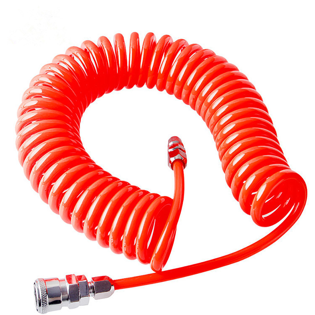 Polyurethane PU Air Compressor Hose Tube Flexible Air Tool With Connector PP20 Spring Spiral Pipe for Compressor Air Tool