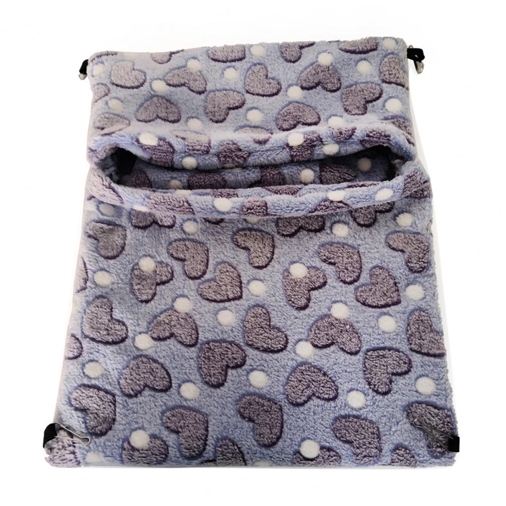 Hamac mignon en peluche douce et chaude pour Hamster, fournitures de nid pour animaux de compagnie, multicolore, petit hamac confortable suspendu