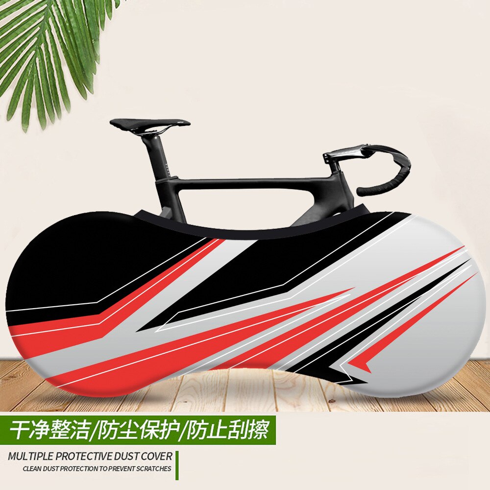 Cubierta de Interior para bicicleta de montaña, tela elástica de , 26-28 pulgadas, cubierta antipolvo, protección de neumáticos, almacenamiento de accesorios para bicicleta: 11