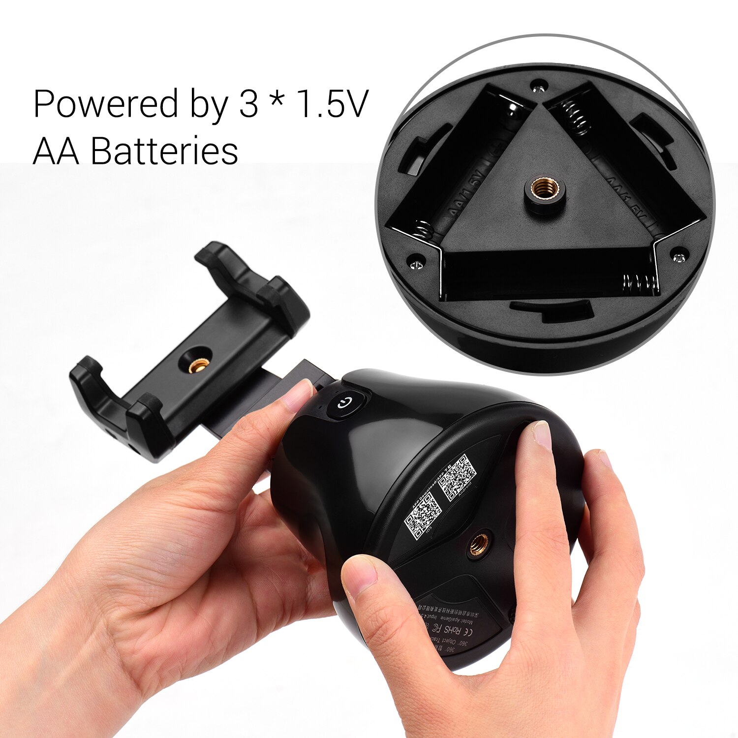 Smart Selfie Stick - 360° Auto Face Tracking Object Tracking - Portable Phone Holder for Vlogging