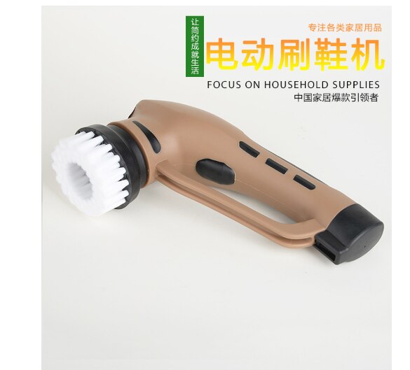 Electric shoe Cleaning Machine Portable rechargeable/battery Dedusting oiling waxing polishing 5 Brush Heads One-touch switch: Default Title