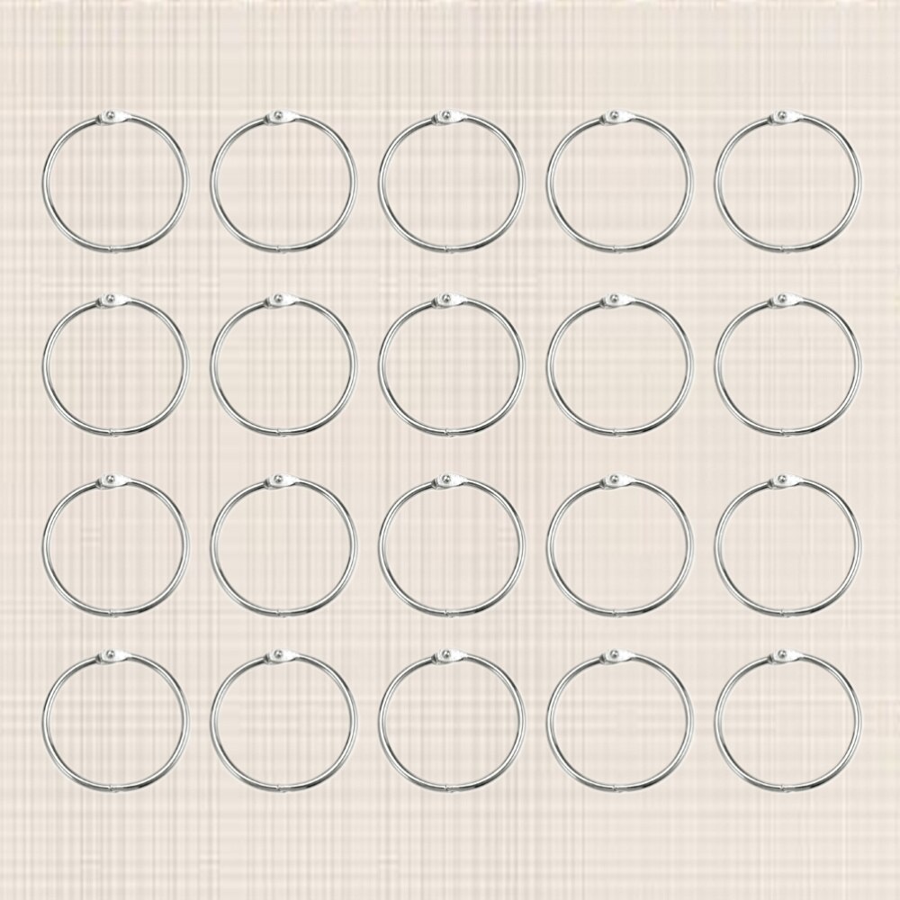 80Pcs Round Wire Snap Rings for Shafts Shaft Wire Ring Snap Ring Retainer Metal Clips(Silver): Default Title