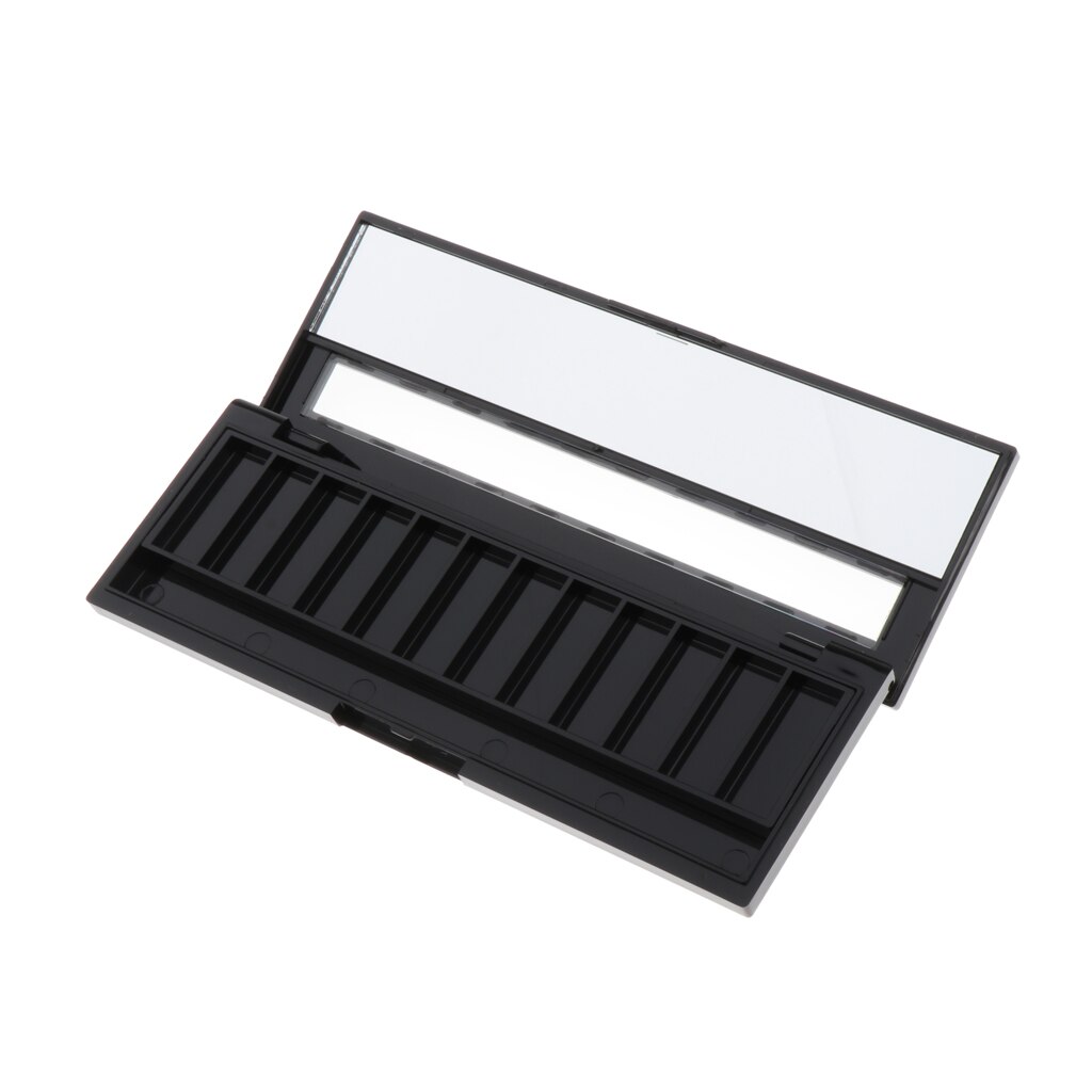 Empty Makeup Palette with Mirror for Eyeshadow Lipstick Blush Powder Storage(12