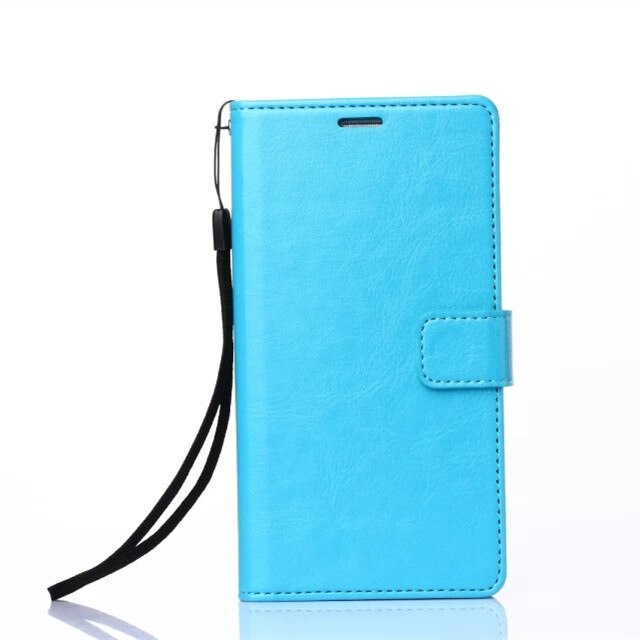 Titular do cartão capa para zte nubia play 5g 6.65 "caso de couro do plutônio capa protetora retro coldre carteira flip caso: Blue Lanyard 1 / Case add Glass Film