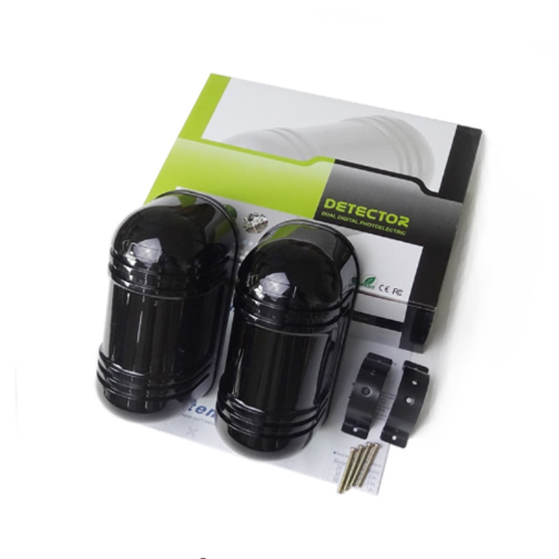 Waterproof Dual Beam Sensor Active Infrared Intrusion Detector IR 20m~150m Outdoor Perimeter Wall Barrier Fence for GSM alarm
