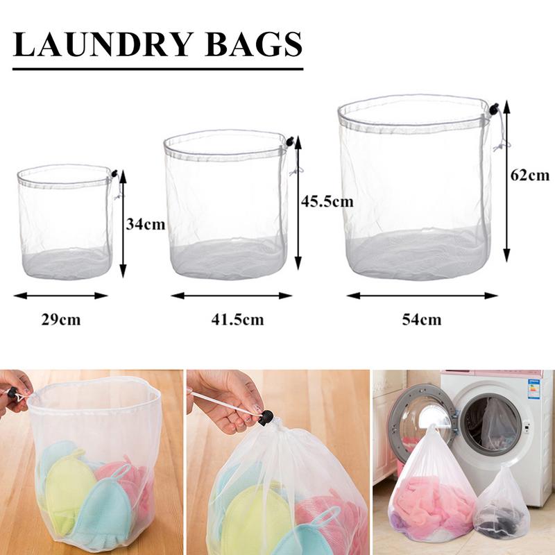 Large Capacity Mesh Bra Underwear Laundry Bag Drawstring Panties Socks Holder Washing Machine Home Washing Storage Bag