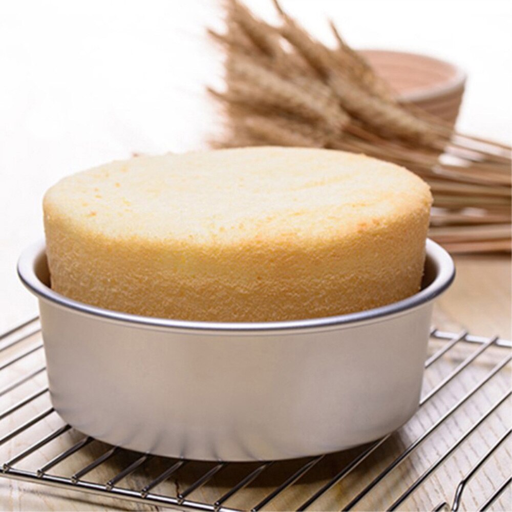 2 stuks bakvorm van legering, bakvorm, cakevorm voor thuis, restaurant, hotel,  (8 inch (  + 6 inch, zilver)