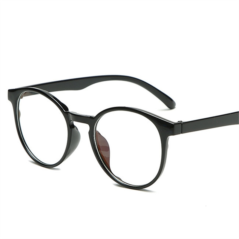 Klassieke ronde bril, zwart montuur, dames, heldere glazen, bijziendheidsbril, heren, vintage bril, optische brilmonturen