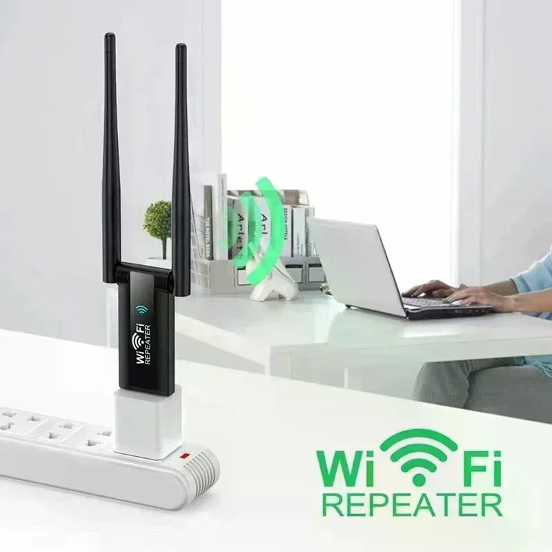 USB Wifi Repeater 300M Wi-Fi Signal Booster 2.4G Wireless Extender Wi Fi Adapter For Desktop PC Laptop Signal Amplifier Repeater