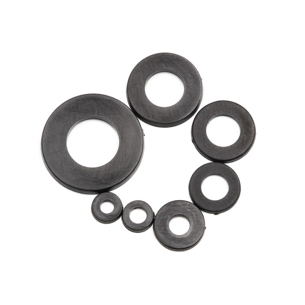 350PCS Nylon Plastic Rubber Flat Insulation Washer M2 M2.5 M3 M4 M5 M6 M8 Spacers Seals Plastic Washers Set Gaskets Ring Kit
