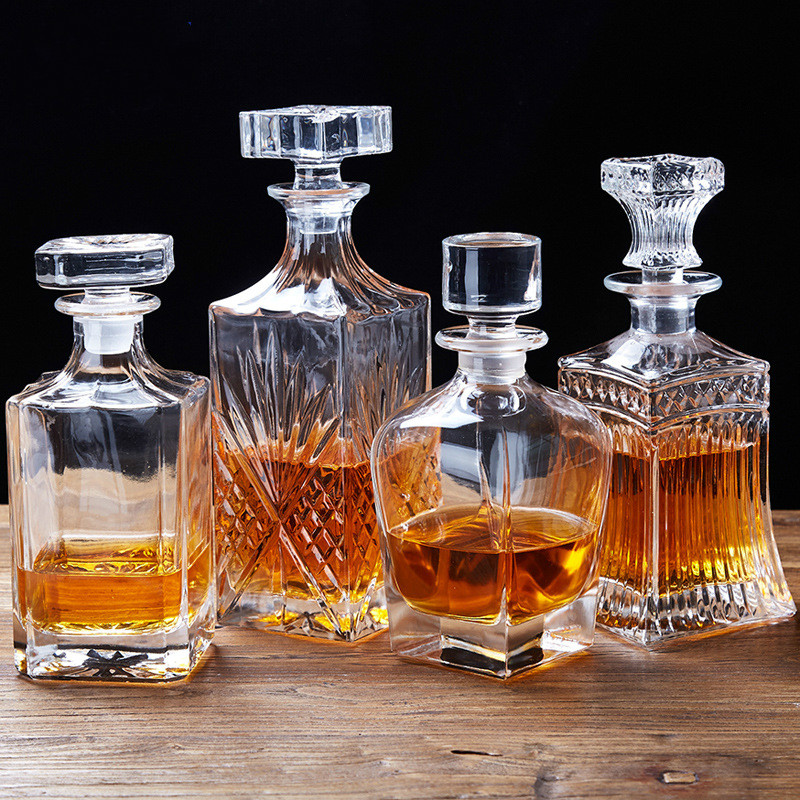 Luxe Glazen Karaf Fles Wijn Fles Whisky Karaf Alcohol Container Schenker Wijn Karaf Vodka Crystal Glas Home Bar