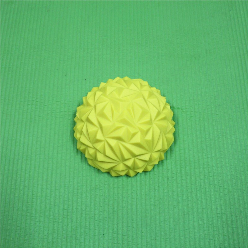 Børns sans træning yoga halvkugle vandterning diamant mønster ananas kugle fodmassage bold legetøj fræk fort patent: Gul