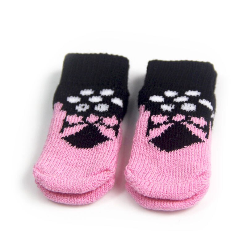4 pièces chien chaussettes de noël chien de compagnie Doggy chaussures belle doux tricoté chaussettes vêtements vêtements vêtements pour chiens chats de noël