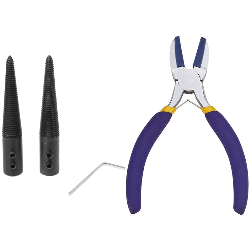 1 Set Polished Connecting Rod Grinding Machine Shaft Grinding Machine Parts &amp; 1Pcs Handle Wear Gill Plastic Head Pliers: Default Title