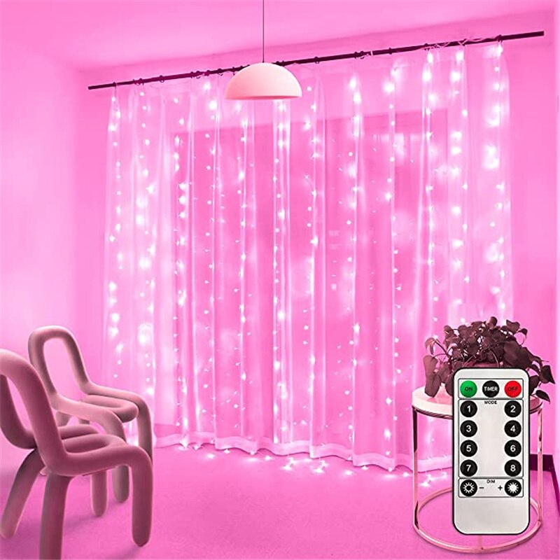 10M LED Copper Wire String Light USB Powered Remote Control 8 Modes Light String Fairy Lights Christmas Wedding Party Decoration