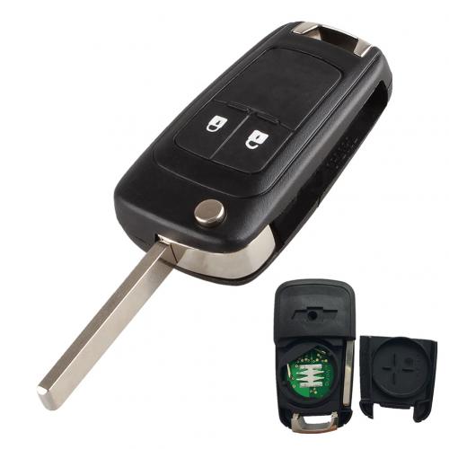Car Remote Key for Chevrolet 2/3/4 /5 Buttons 433MHz Remote Control Alarm Fob with ID46 Chip Car Vehicle Remote Key Fob: 2 Button