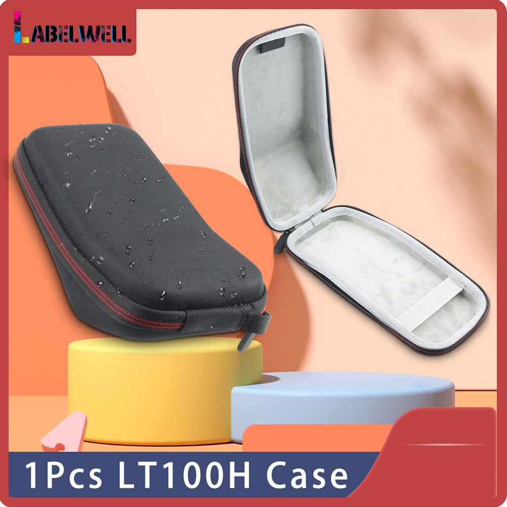 20Pcs 12267 Compatibel Dymo Letratag 91201 Zwart Op Witte Plastic Label Voor Dymo LT-100H Label Maker Eva LT100H Eva printer Case: LT100H Printer Case