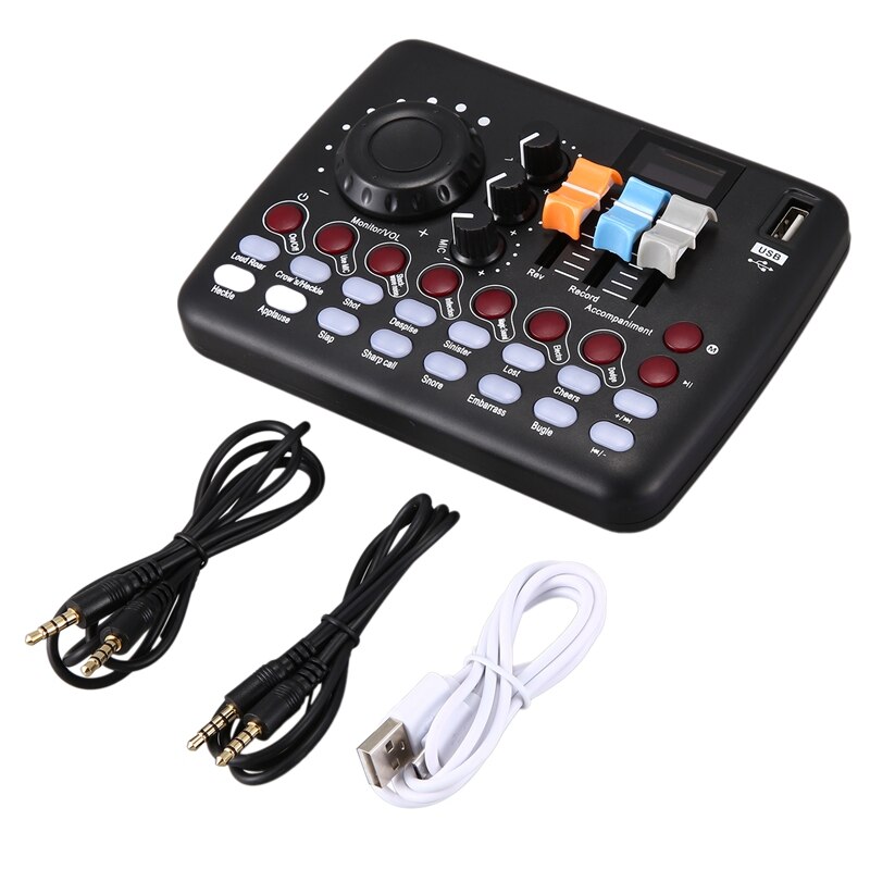 USB Sound Card Mobile Phone Sound Card Computer Live Broadcast Equipment Set for Live Recording: Default Title